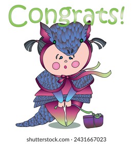 Funny children's animal costumes for boys and girls for masquerade. Armadillo costume. Flat design vector illustration.