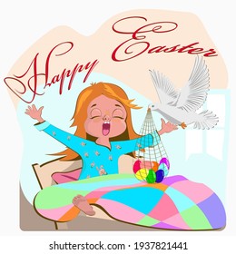 funny children's greeting card for Easter greetings