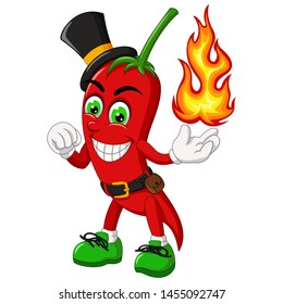 Funny Chilli Cartoon For Your Design