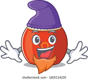 Funny chinese drum cartoon mascot performed as an Elf