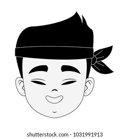 Funny chinese man face