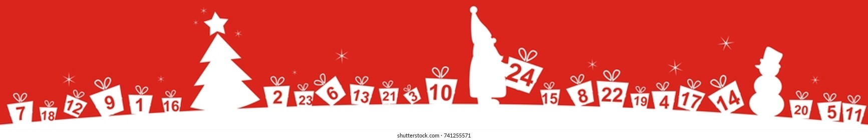 funny christmas background with santa 