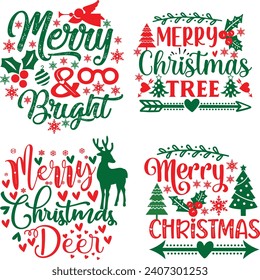 Weihnachtsbundstück, Weihnachtsgeschenk-Design , Fröhliches Weihnachtsbündel, Weihnachtsgeschenk-Paket, Winterbündel, Weihnachtsdesign
