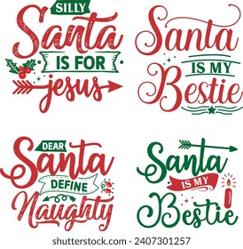 Funny Christmas Bundle, Christmas sign design , Merry Christmas bundle, Christmas Ornaments bundle, Winter bundle,  Santa design