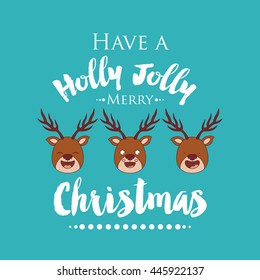 funny Christmas character isolated icon design