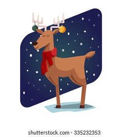 funny christmas deer