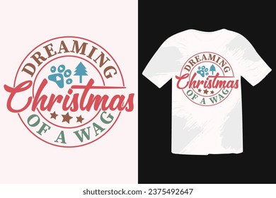 Funny Christmas Dog Saying EPS t-shirt Design. Calligraphy phrase for Christmas. Good for T shirt print, poster, greeting card, banner, and gift design
