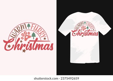 Funny Christmas Dog Saying EPS t-shirt Design. Calligraphy phrase for Christmas. Good for T shirt print, poster, greeting card, banner, and gift design