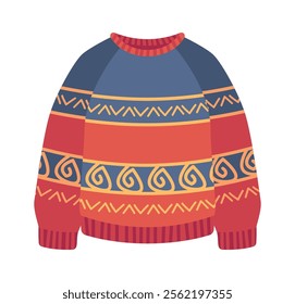 Funny Christmas holiday knitted sweater