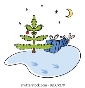 Funny Christmas illustration