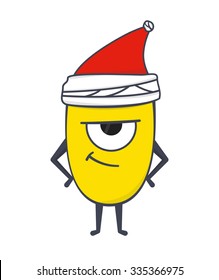 Funny Christmas monster
