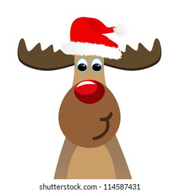 funny Christmas moose