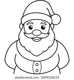 funny christmas old man cute santa vector illustration imeg