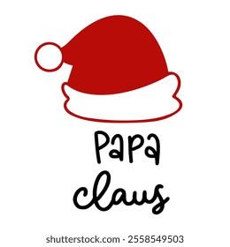 Funny Christmas Papa Claus Png, Christmas Papa, Santa Claus, Merry Christmas, Printable, Cut File for Cricut, Silhouette cut files