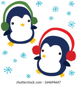 Funny Christmas Penguin