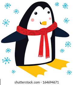 Funny Christmas Penguin