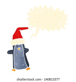 funny christmas penguin cartoon