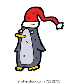 funny christmas penguin cartoon