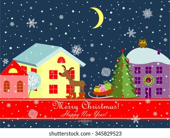 Postal graciosa de navidad