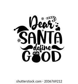 Funny christmas quotes svg lettering vector