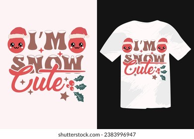 Funny Christmas Quotes T-shirt design. Calligraphy phrase for Christmas. Good for T shirt print, poster, greeting card, banner, and gift design