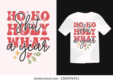 Funny Christmas Quotes T-shirt design. Calligraphy phrase for Christmas. Good for T shirt print, poster, greeting card, banner, and gift design