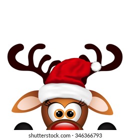 Funny Christmas Reindeer 