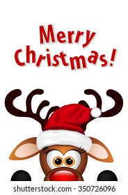 Funny Christmas Reindeer 