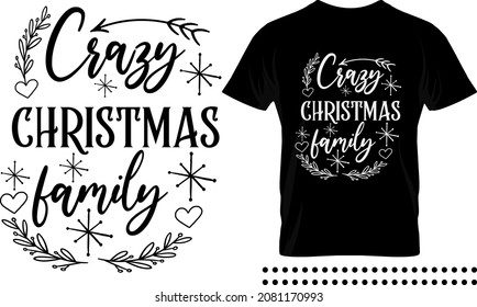 Funny Christmas saying typography print design. Crazy christmas lady vector quote.