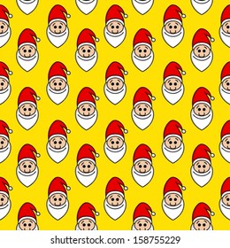Funny Christmas seamless pattern.