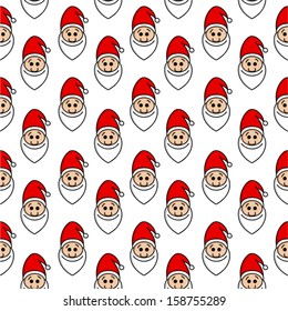 Funny Christmas seamless pattern.