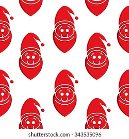 Funny Christmas seamless pattern.