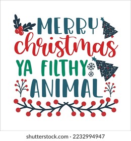 Funny Christmas Svg Quote Design