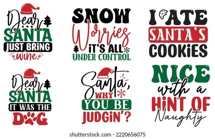 Funny Christmas SVG Quotes SVG Cut Files Designs Bundle. Breast Funny Christmas quotes SVG cut files, Funny Christmas Stickers quotes t shirt designs, Saying about Funny Christmas Stickers .