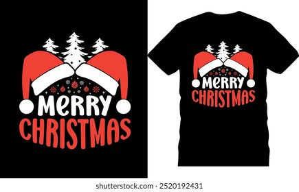 Engraçado Natal t shirt, feliz natal, tipografia, celebração, desenho de natal exclusivo desenhado à mão, Natal, floco de neve, árvore de neve, manuscrito, texto retro, chá de natal, ilustração-EPS