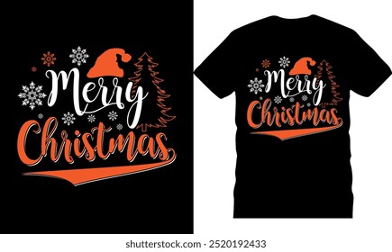 Engraçado Natal t shirt, feliz natal, tipografia, celebração, desenho de natal exclusivo desenhado à mão, Natal, floco de neve, árvore de neve, manuscrito, texto retro, chá de natal, ilustração-EPS