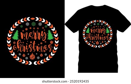 Engraçado Natal t shirt, feliz natal, tipografia, celebração, desenho de natal exclusivo desenhado à mão, Natal, floco de neve, árvore de neve, manuscrito, texto retro, chá de natal, ilustração-EPS