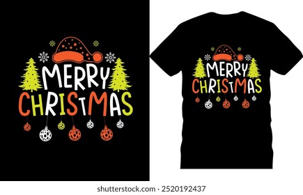 Engraçado Natal t shirt, feliz natal, tipografia, celebração, desenho de natal exclusivo desenhado à mão, Natal, floco de neve, árvore de neve, manuscrito, texto retro, chá de natal, ilustração-EPS