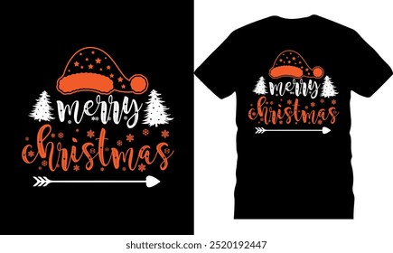 Engraçado Natal t shirt, feliz natal, tipografia, celebração, desenho de natal exclusivo desenhado à mão, Natal, floco de neve, árvore de neve, manuscrito, texto retro, chá de natal, ilustração-EPS