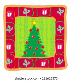 funny christmas tree card