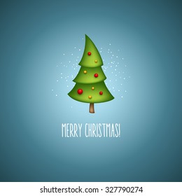 Funny christmas trees. Vector illustration EPS 10