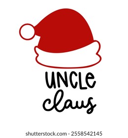 Funny Christmas Uncle Claus Png, Christmas Uncle, Santa Claus, Merry Christmas, Printable, Cut File for Cricut, Silhouette cut files