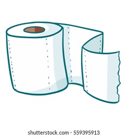 Funny and clean toilet tissue - vector.