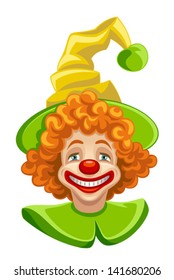 Funny clown head