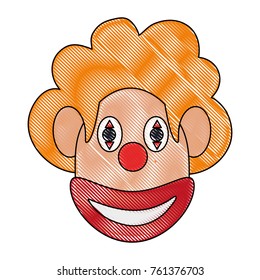 Funny clown mask