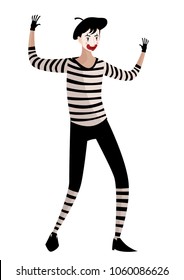 funny clown mime