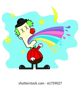 funny clown vector