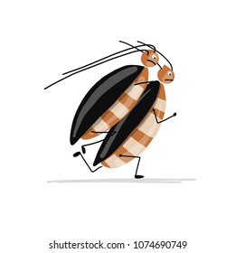 Funny cockroaches for your design
