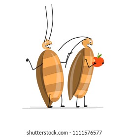 Funny cockroaches for your design