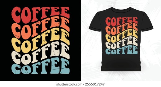 Funny Coffee Artists Retro Vintage Coffee Barista T-shirt Design